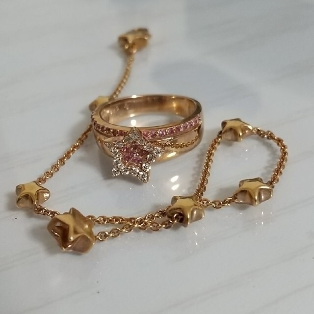 STAR JEWELRY - ラッキー セブン k18 星 ブレスレット スター