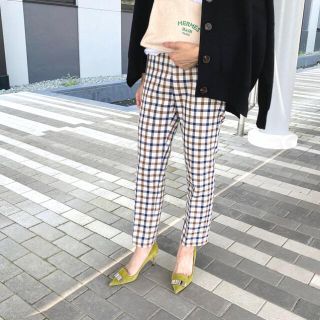 ザラ(ZARA)の新品 dolce ドルチェ チェックパンツ M(クロップドパンツ)