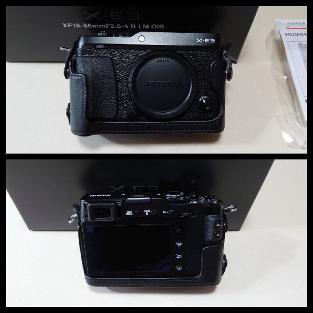 日本代理店正規品 FUJIFILM X-E3 ボディ(ブラック)富士フィルム x-e3