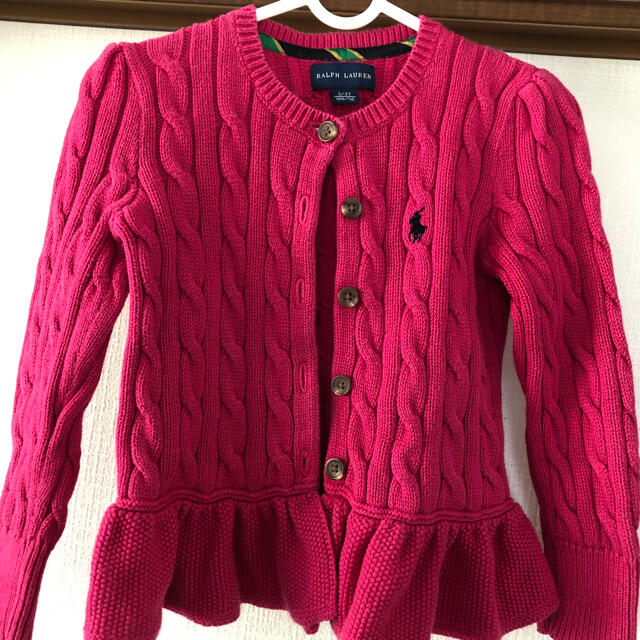 Ralph Lauren(ラルフローレン)のラルフ　カーディガン  キッズ　100 キッズ/ベビー/マタニティのキッズ服女の子用(90cm~)(カーディガン)の商品写真