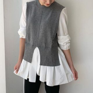 プラステ(PLST)のドッキングニット　ニット　シャツ　ドッキングシャツ　冬服　秋服　(ニット/セーター)