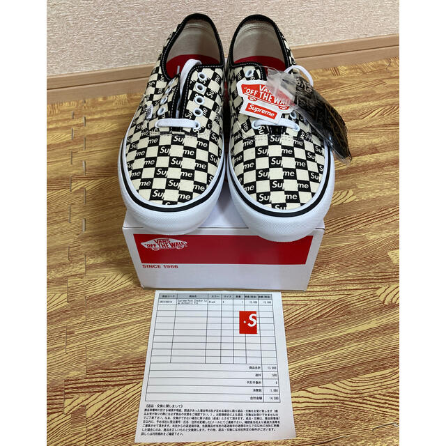 Supreme /VANS Authentic Pro 2016AW