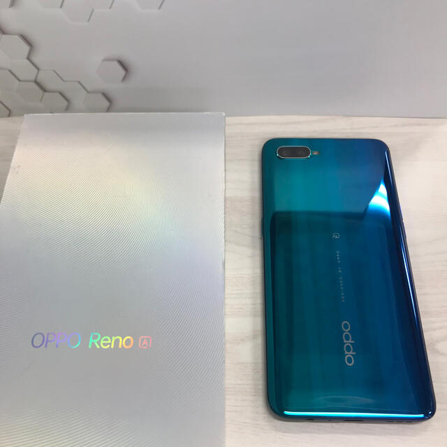 スマートフォン/携帯電話Oppo  【SIMフリー】 Reno A 6GB 128GB ブルー
