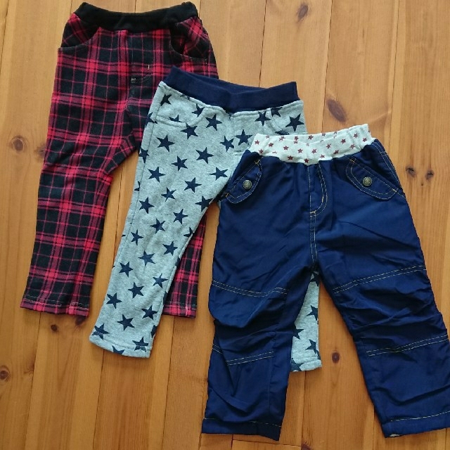 西松屋(ニシマツヤ)の子供服 パンツ 95cm 3点セット  キッズ/ベビー/マタニティのキッズ服男の子用(90cm~)(パンツ/スパッツ)の商品写真