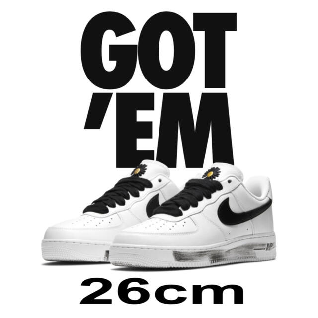 スニーカーNIKE×G-DRAGON エアフォース1 パラノイズ【26cm】