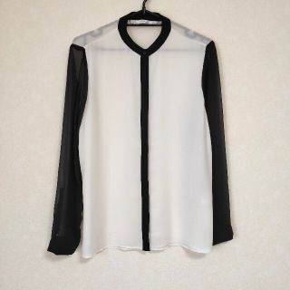 ザラ(ZARA)のZARA*バイカラーブラウス(シャツ/ブラウス(長袖/七分))