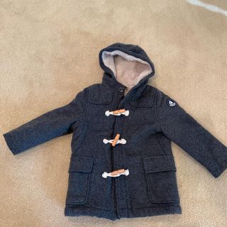 プチバトー(PETIT BATEAU)のプチバトー　ダッフルコート　グレー(コート)