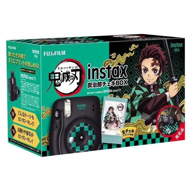 富士フイルム(フジフイルム)の富士フイルム instax mini 11 「鬼滅の刃」 炭治郎チェキBOX スマホ/家電/カメラのカメラ(フィルムカメラ)の商品写真