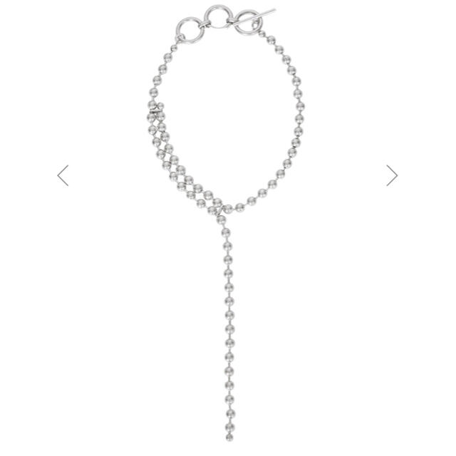 BALL CHAIN ONE ROUND NECKLACE