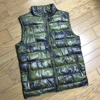 ザラ(ZARA)の美品 ZARA MAN　カモフラ柄　ダウンジャケット　ザラ(ダウンベスト)