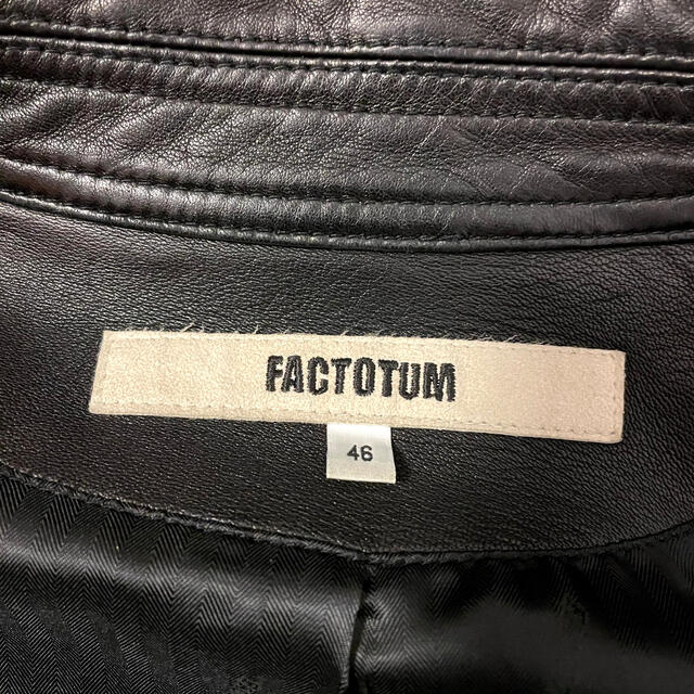 FACTOTUM(ファクトタム)のファクトタム  ラムレザーライダース メンズのジャケット/アウター(レザージャケット)の商品写真