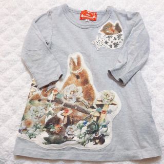 モンシュシュ(Mon chouchou)のモンシュシュ長袖カットソーワンピ　90(Tシャツ/カットソー)