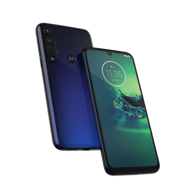 【新品】Motorola moto g8 plus / コズミックブルースマホ/家電/カメラ