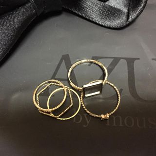 アズールバイマウジー(AZUL by moussy)のAZUL 華奢ring 5set.❤︎(リング(指輪))