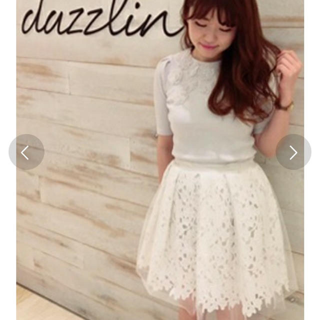 dazzlin(ダズリン)のダズリン レーススカート 美品 レディースのスカート(ミニスカート)の商品写真