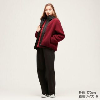 【UNIQLO】 ユニクロ　（L） フリース　長袖　赤　レッド　/レディース