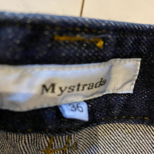 Mystrada(マイストラーダ)のワイドデニムパンツ レディースのパンツ(デニム/ジーンズ)の商品写真