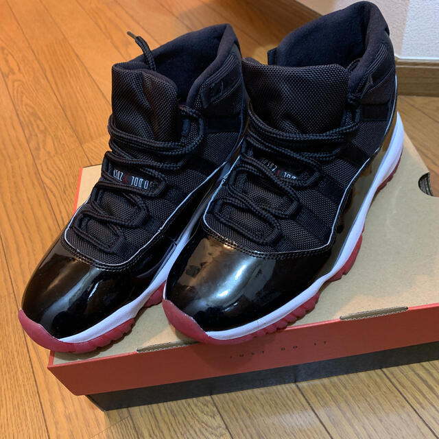 スニーカー売り切りNIKE AIR JORDAN 11 BRED 27cm 美品 AJ11