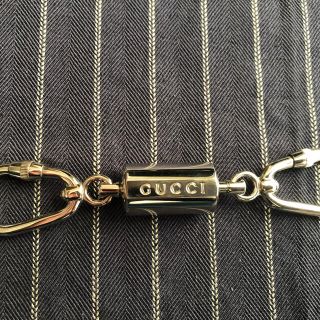 グッチ(Gucci)の美品　グッチ　ダブル　キーリング　カラビナ(キーホルダー)