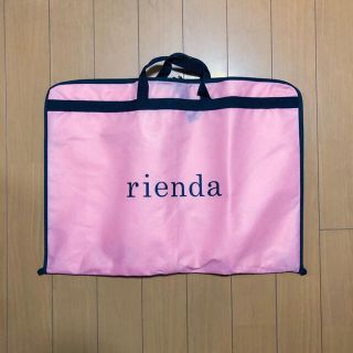 リエンダ(rienda)のriendaスーツカバー ドレスカバー 不織布 収納 保存袋 ピンク 3セット (押し入れ収納/ハンガー)