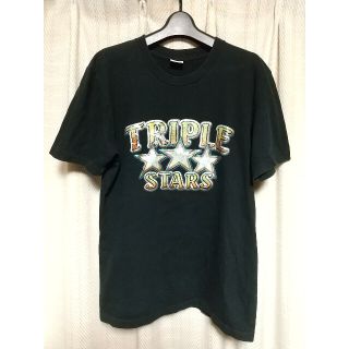 ティーエムティー(TMT)のTMT TRIPLE STARS プリント 半袖Tシャツ Mサイズ サーフ 古着(Tシャツ/カットソー(半袖/袖なし))