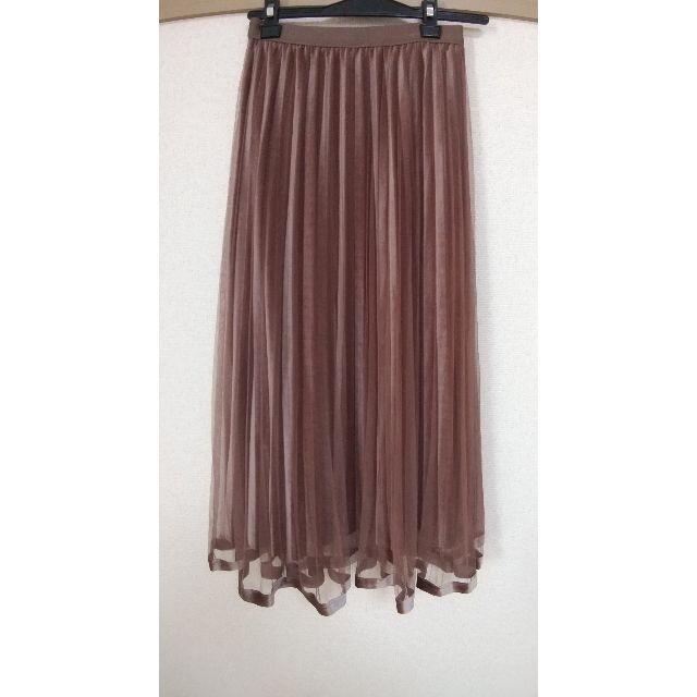 ベロアチュールプリーツスカート レディースのスカート(その他)の商品写真