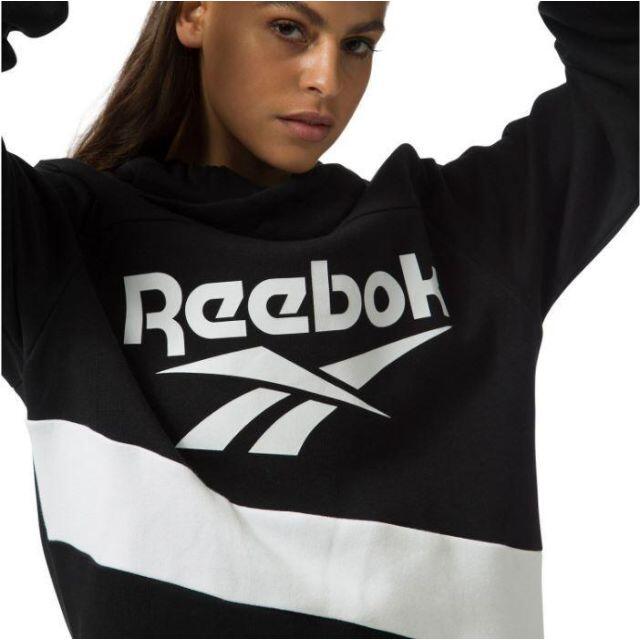 Reebok(リーボック)の【完売品】Reebok クラシックス 　ロングパーカー　ブラック　XL レディースのトップス(パーカー)の商品写真