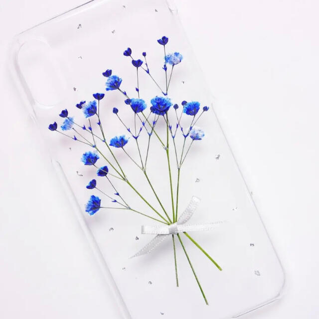 ブルーかすみ草押し花スマホケース の通販 By Flowery ラクマ ブルーかすみ草押し花スマホケース の通販 By Flowery ラクマ