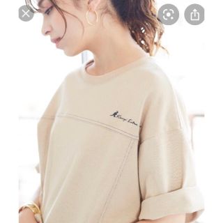 カンゴール(KANGOL)の新品未開封　カンゴール　スウェット素材厚手Tシャツ　トップストレーナーベージュ(Tシャツ(半袖/袖なし))