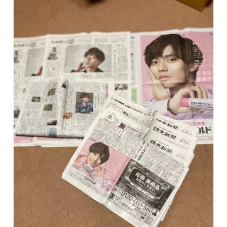 ジャニーズ(Johnny's)の永瀬廉。読売新聞(印刷物)