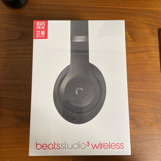 Beats by Dr Dre(ビーツバイドクタードレ)の【新品未開封】Beats Studio3 Wireless マットブラック スマホ/家電/カメラのオーディオ機器(ヘッドフォン/イヤフォン)の商品写真