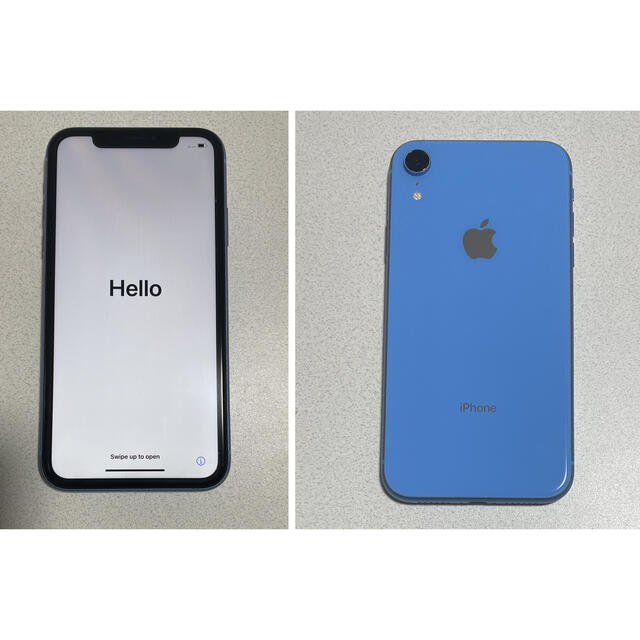 SIMフリー　Apple iPhone XR 64GB ブルー スマホ/家電/カメラのスマートフォン/携帯電話(スマートフォン本体)の商品写真