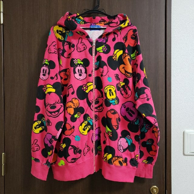 ミニーマウス - 美品 ディズニーリゾート 総柄パーカー ミニー ミニーマウス - 美品 ディズニーリゾート 総柄パーカー ミニー