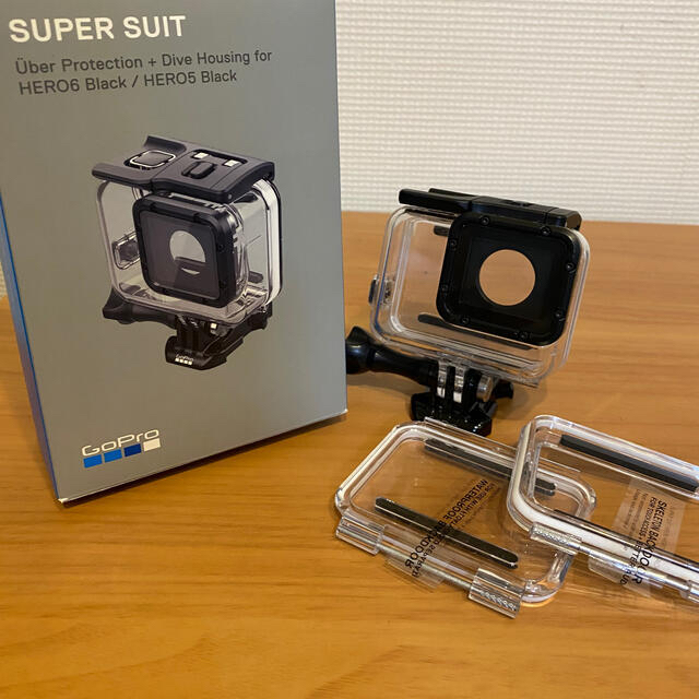 GoPro(ゴープロ)の【美品】GoPro防水ケース（一度のみ使用・スペア未使用） スマホ/家電/カメラのカメラ(その他)の商品写真