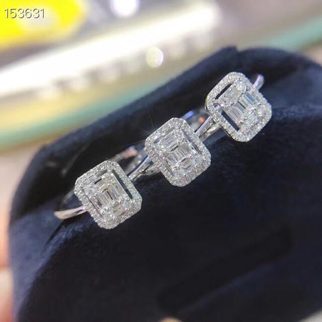 【特別セール品】 18k 天然ダイヤモンド　リング リング(指輪)