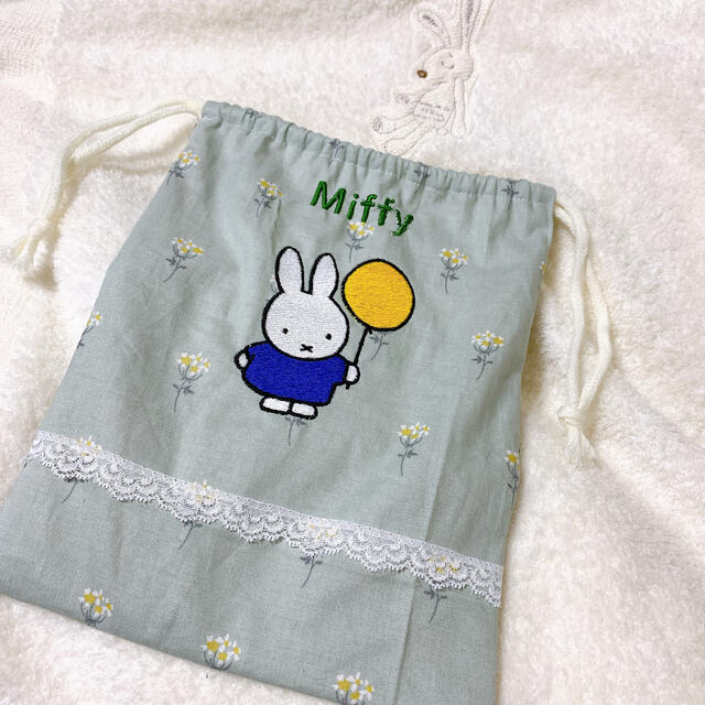 【訳あり】ミッフィー巾着♡ ハンドメイドのファッション小物(ポーチ)の商品写真
