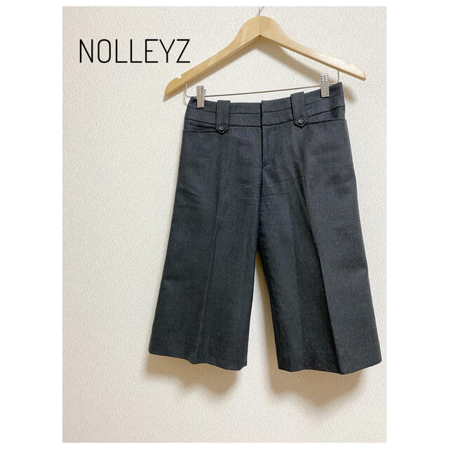 NOLLEY'S(ノーリーズ)の【NOLLEYZ】ノーリーズ パンツ ハーフパンツ グレー 黒 レディースのパンツ(ハーフパンツ)の商品写真