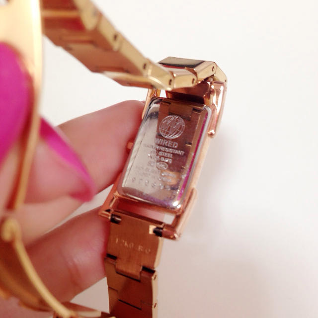 WIRED(ワイアード)の押切もえコラボ ゴールド ウォッチ レディースのファッション小物(腕時計)の商品写真