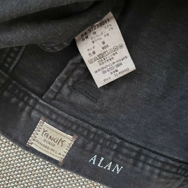 美品 希少 YANUK ALAN Gジャン デニムジャケット ブラック M
