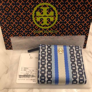 トリーバーチ(Tory Burch)のトリーバーチ折財布 レディース TORY BURCH 55314 453 ブルー(財布)