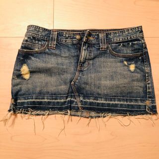 アバクロンビーアンドフィッチ(Abercrombie&Fitch)のアバクロンビー&フィッチ　ダメージデニムミニスカート(ミニスカート)