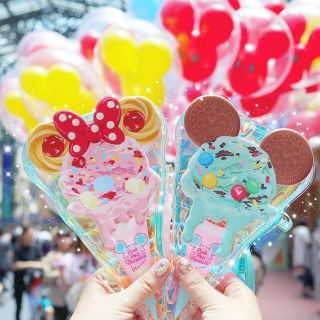 ディズニー(Disney)のディズニーランド ピンクポップパラダイス パスケース セット(キャラクターグッズ)