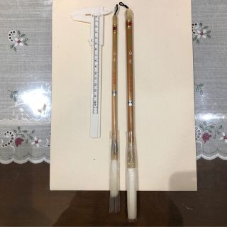 高級毛筆　奈良　翆祥園製　白虎　二本セット　＋　唐筆(書道用品)