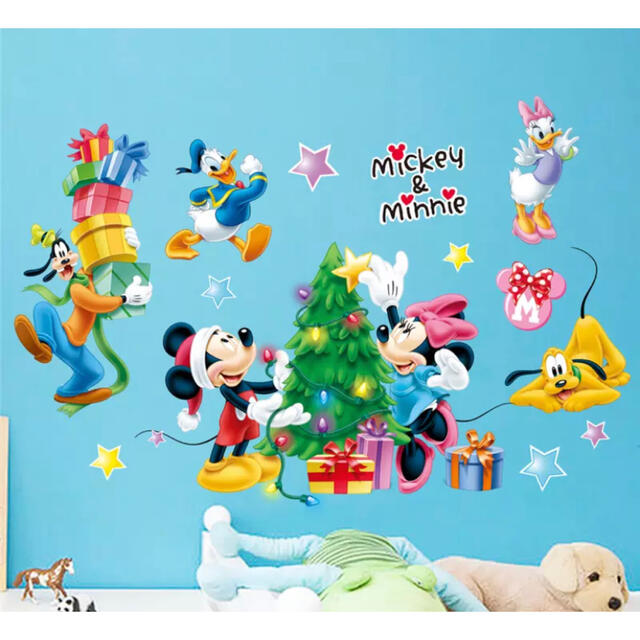 ディズニーキャラクター クリスマス ウォールステッカーの通販 By こはる S Shop ラクマ