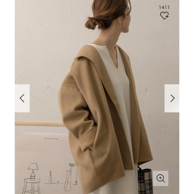 URBAN RESEARCH DOORS(アーバンリサーチドアーズ)の新品タグ付◉ ミドルガウンコート　BEIGE DOORS レディースのジャケット/アウター(ガウンコート)の商品写真