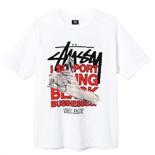 STUSSY(ステューシー)のstussy off white virgil abloh ヴァージルアブロー メンズのトップス(Tシャツ/カットソー(半袖/袖なし))の商品写真