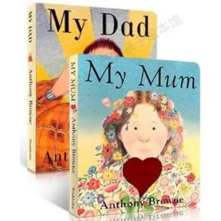 【新品未使用】my mum & my dad ボードブック2冊セット (絵本/児童書)