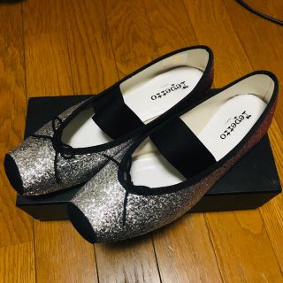 レペット(repetto)のrepetto Catherine Ballerinas 39.5 シルバー(バレエシューズ)