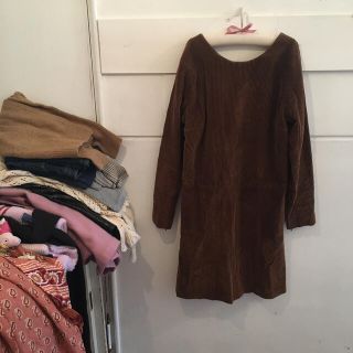 ロンハーマン(Ron Herman)のRonHerman corduroy onepiece.(ひざ丈ワンピース)