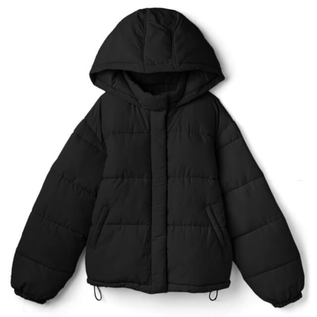 GRL(グレイル)の中綿エコダウンジャケット ブラック レディースのジャケット/アウター(ダウンジャケット)の商品写真